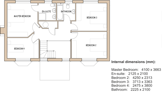 Type A Plan: first floor